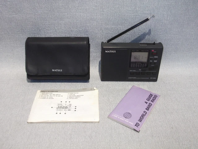 MATSUI WR220D PORTABLE 15 Band World Receiver Radio AM./FM./SW. PLL ...