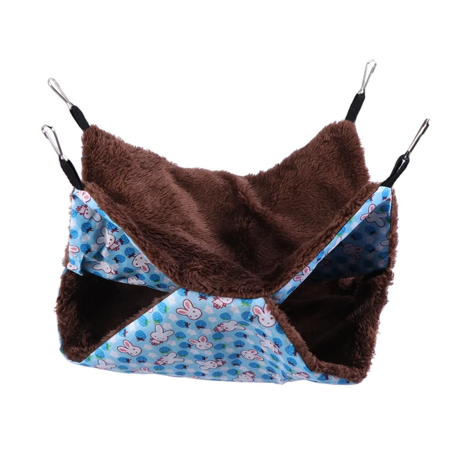Accessori giocattoli per topi gabbia furetto letti amache piccolo animale doppio strato