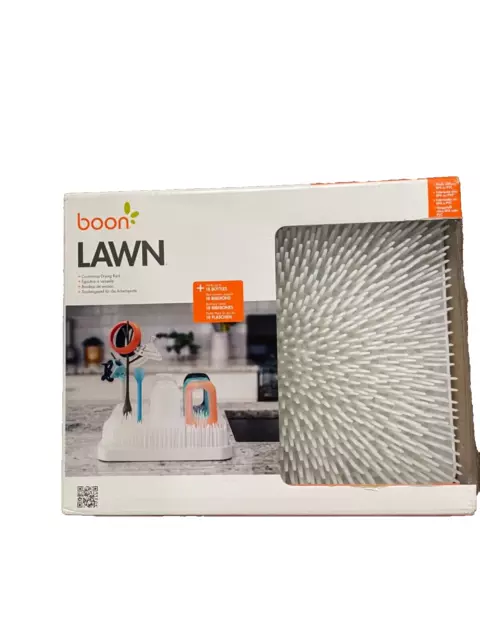 Boon Lawn Countertop Baby Bottle Drying Rack Up To 18 Bottles Large, NEW
