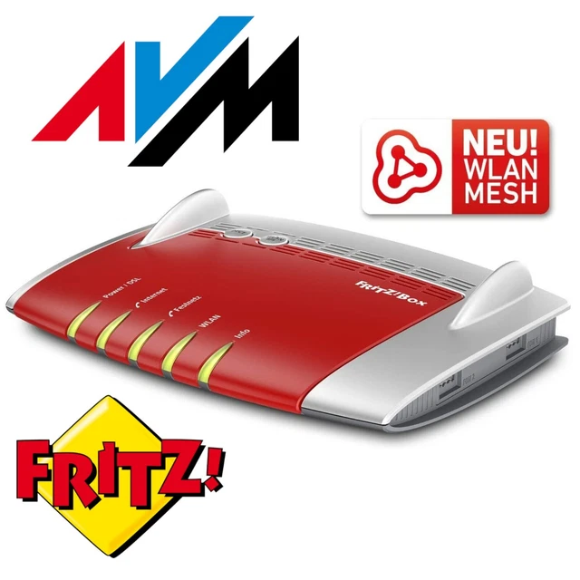 AVM FRITZBox 7490 VDSL DSL MESH Router | Zustand Gut | Händler Ware