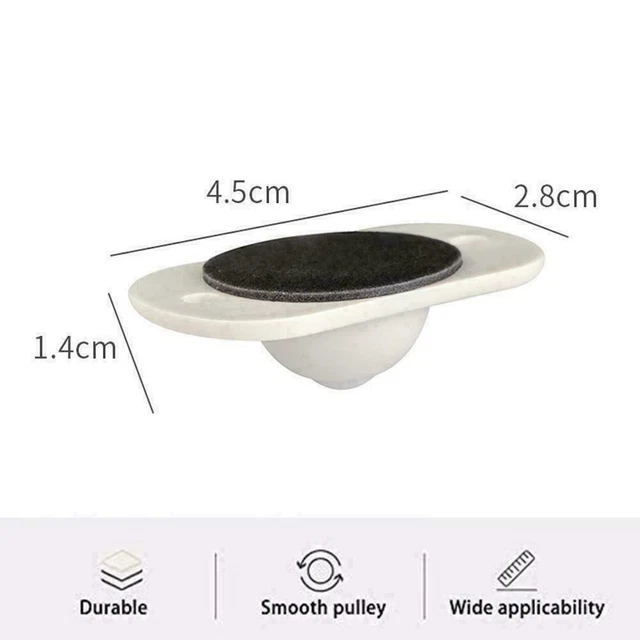4 PCS Self Adhesive Pulley Caster Small Furniture Storage P4G1 Sliders 7Y6T F8X9