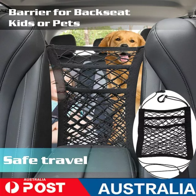 Universal Car Mesh Storage Organizer Net Bag Seat Trunk Holder Back Auto Pocket