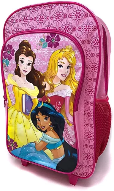 Disney Princess deluxe Trolley School Bag Travel Backpack For kids - Belle & Co.