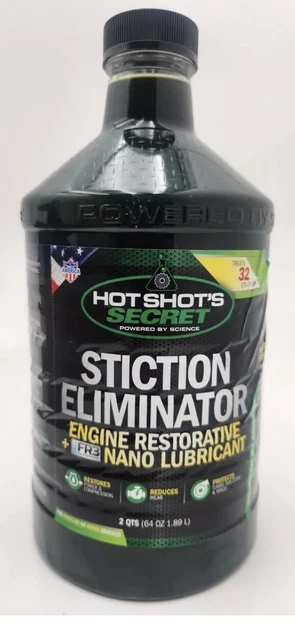 Hot Shot's Secret Stiction Eliminator 64oz | Engine Restorer For Gas & Diesel, Reduces Wear By 62%