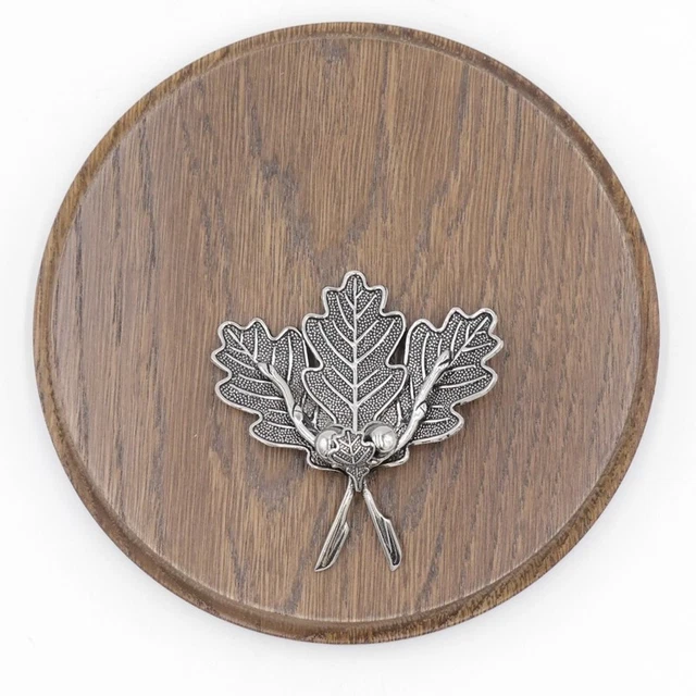 Placa de Jabalí Tablero Keiler Redondo Braun Af 15cm Hoja Roble Portada 4