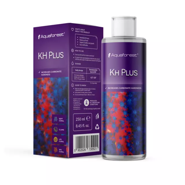 Aquaforest Kh Plus 250Ml Carbonate Hardness Aquarium Marine Fish Tank Treatment