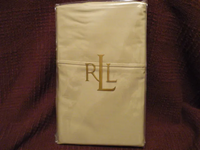 RALPH LAUREN Classic KING PillowCases BRITISH TAUPE NIP, rare, hard to find