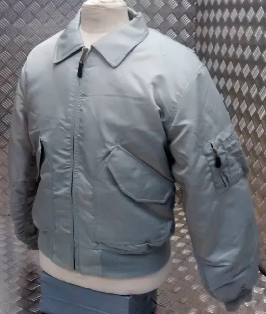 MA2 CWU US Military Style Bomber Jacket MOD/Scooter/Bikers Silver/Grey  - NEW