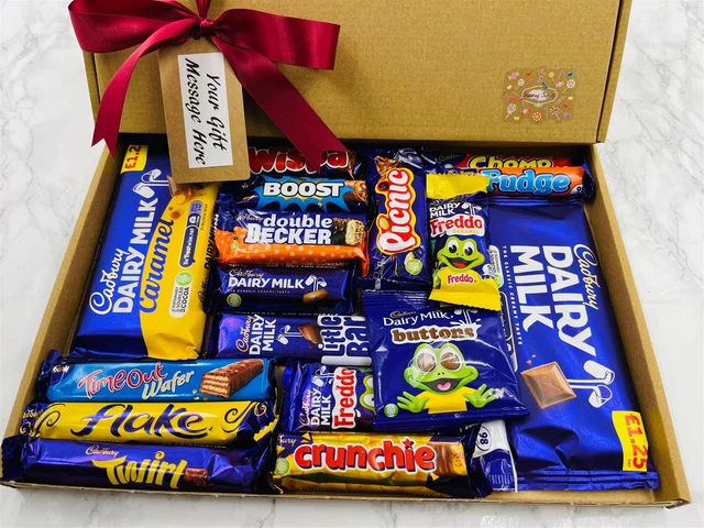 CADBURY MILK CHOCOLATE Sweet Hamper Fathers Day Birthday Gift Box £14. ...