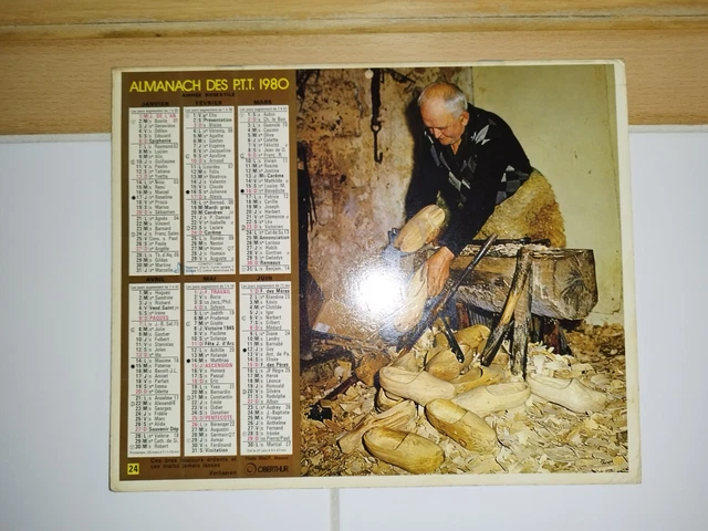 almanach calendrier du facteur La Poste 2018 - département Vienne -très
