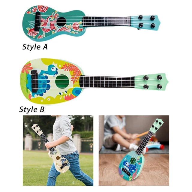 Bambini Ukulele Chitarra Giocattolo Strumento musicale Portatile Giocattoli per
