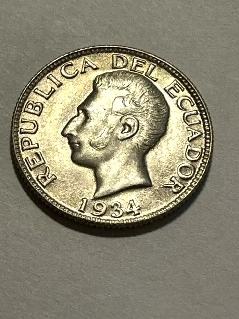 1934 Ecuador 1 Sucre XF #10241