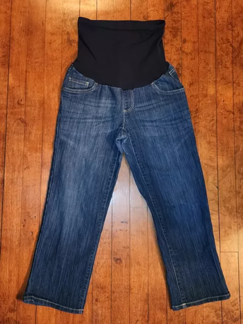 Oh Baby By Motherhood Maternity Jean Capris Full Panel Size Small