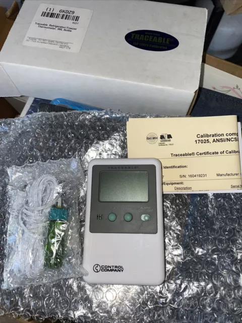 TRACEABLE 4527 Digital Refrigerator Freezer Incubator Thermometer #6KDZ9