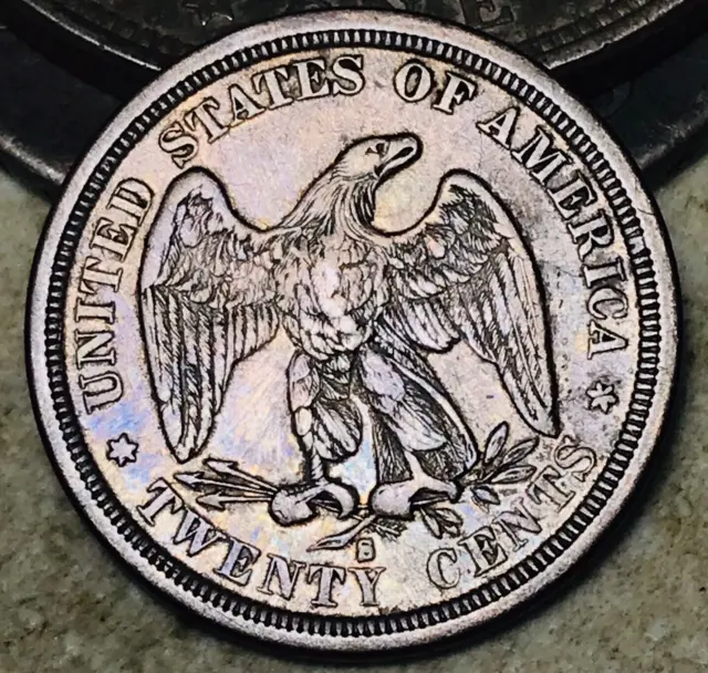 1875 S Twenty Cent Piece 20C Ungraded CHOICE 90% Silver US Coin CC18202