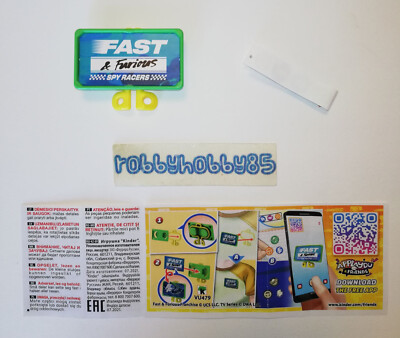 FAST & FURIOUS VU457 - VU487 KINDER JOY ITALIA 2022 SORPRESINE A SCELTA 