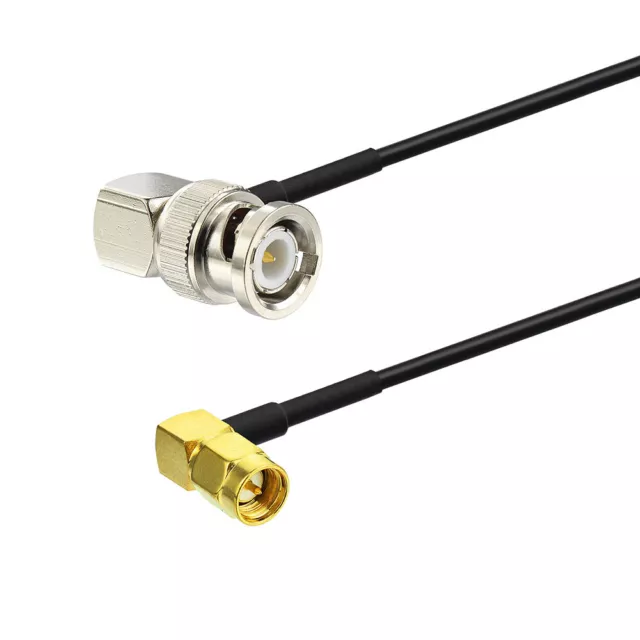 BNC male right angle to SMA male 90 degree Pigtail RG174 Coaxial Cable Kabel lot