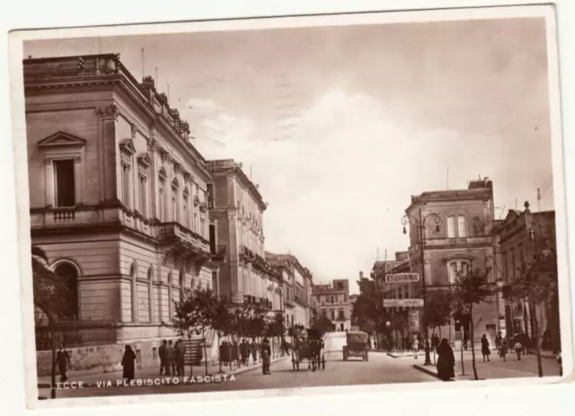 23-22249 - Lecce - Via Plebiscito Viaggiata 1937