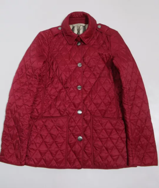 Burberry Brit Women's Kencott Quilted Jacket Red  Size XS