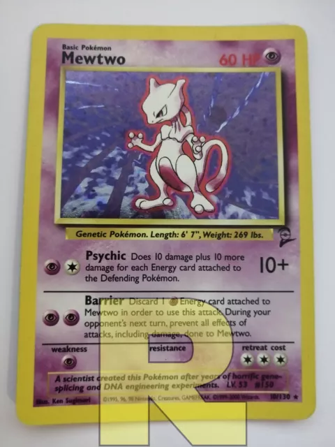 Carta Pokemon Mewtwo 10/102 (B) - Rare Holo - Set Base - Poor - ITALIANO -  Centro del Fumetto Online