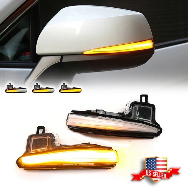 Feux De Rétroviseur Séquentiels LED Pour Ford SuperDuty F-250/350/450 - Dynamique Ambre/blanc - Paire