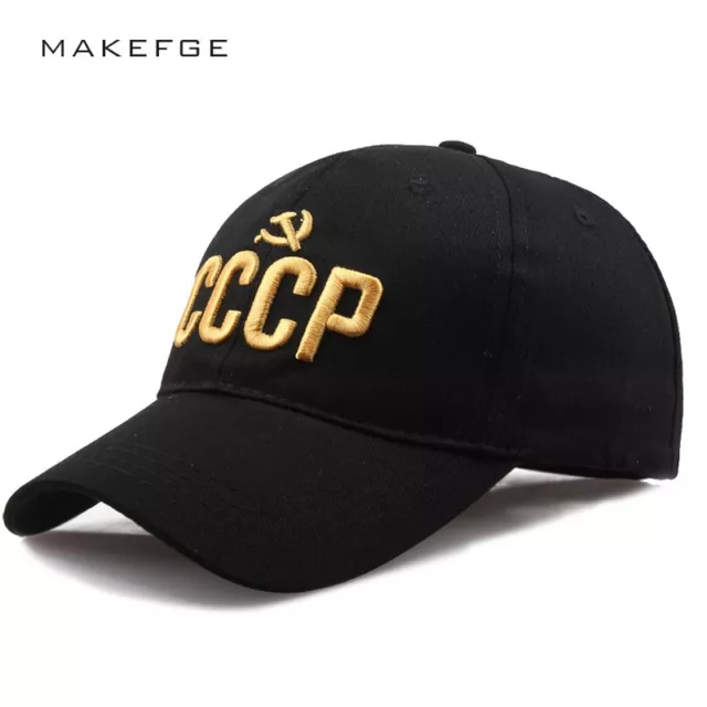 CCCP Russia Baseball Cap SOVIET UNION Retro Hat USSR SSSR For Men Women 2