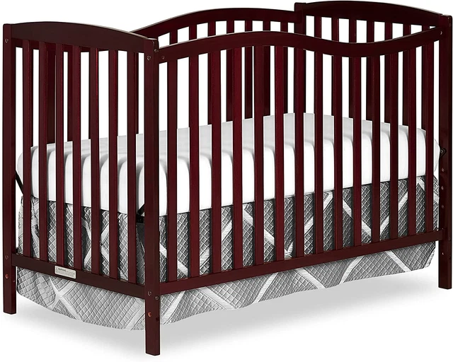 5-In-1 Convertible Crib in Cherry, comfy toddler bed