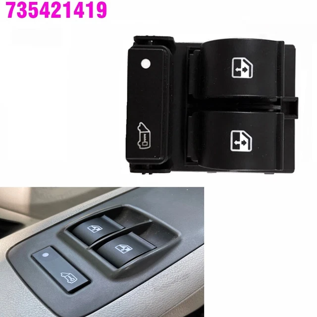 Manopola Alzacristallo Per Fiat Idea 350 - Ricambio Per Interruttore Finestrino - Foto 9