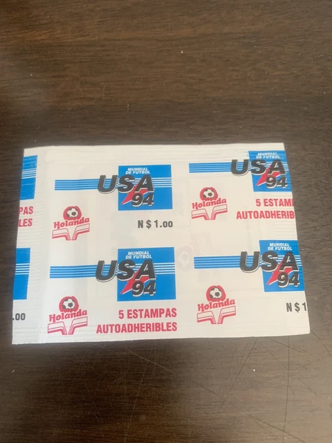 Panini World Cup 1994 USA 94 RARE Mexico Ed Unopened Sticker Packets Panini World Cup 1994 USA 94 RARE Mexico Ed Unopened Sticker Packets