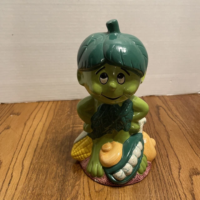 Vintage Green Giant Co. 1985 Little Green Sprout Piggy Bank Music
