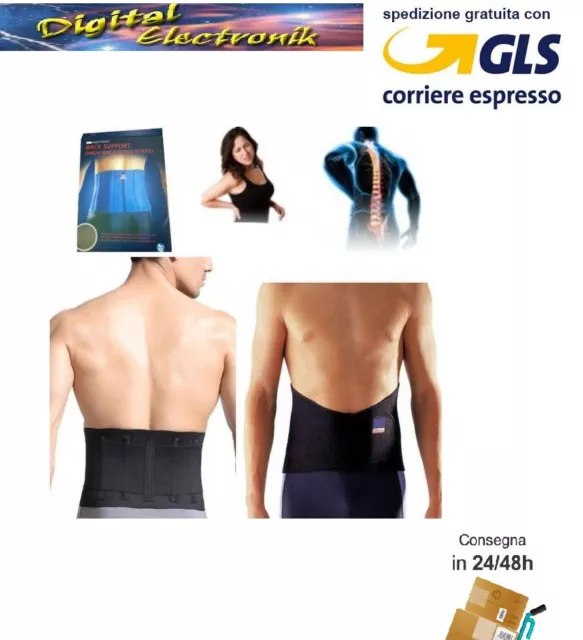 Supporto Fascia Neoprene Lombare Supporto Schiena Con Stecche Dolori Muscolari