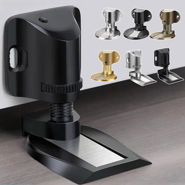 Magnetic Door Stoppers Zinc Alloy Invisible Stop Holder Catch Mounted Floor F5E1