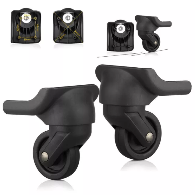 Replacement Luggage Swivel Wheels Suitcase 360 Spinner Repair Spare Wheels