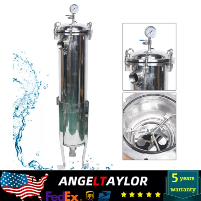 2" NPT Bag Filter Housing 304 Stainless Steel 150 Psi In/Out #2 with mesh Newest