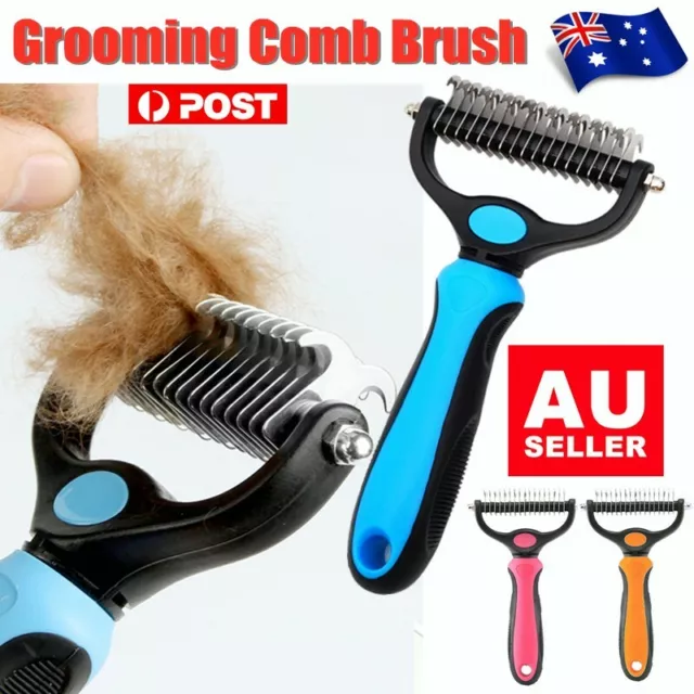 Dog Pet Cat Grooming Comb Brush Undercoat Rake Dematting Deshedding Trimmer Gift