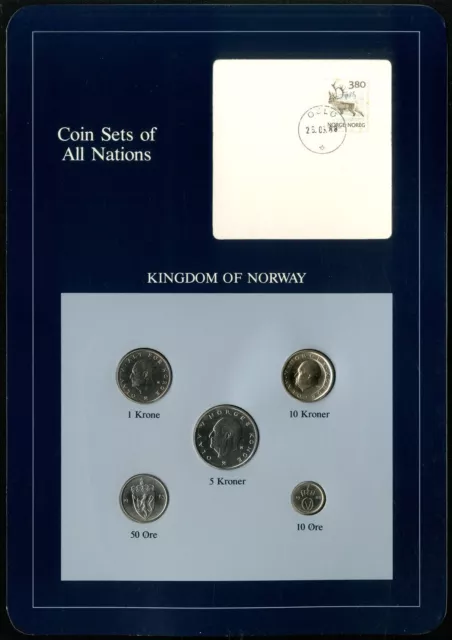 Norway: Coin Sets of All Nations 1983-1988 - UNC