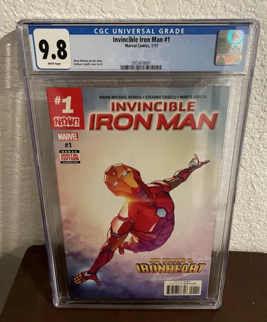 Invincible Iron Man 1 CGC 9.8 1st Cover App Of Riri Williams Ironheart 2017