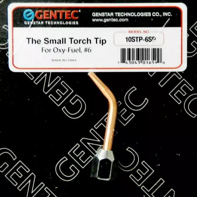 Jewelers Torch Tip Size 6 Replacement Tip Gentec Little Torch Jewelry Soldering