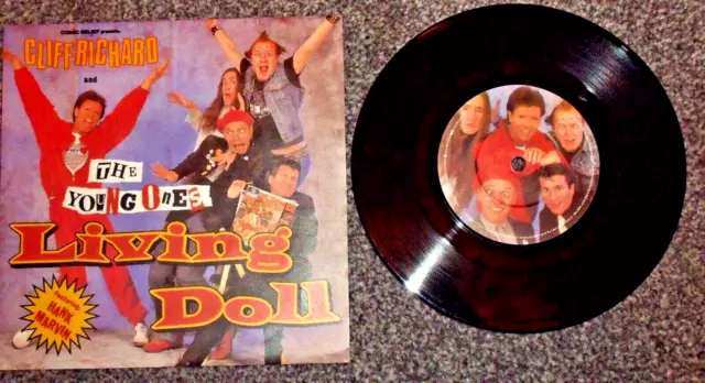 Cliff Richard With The Young Ones - Living Doll - 7" Vinyl - 1st Press - Exc!