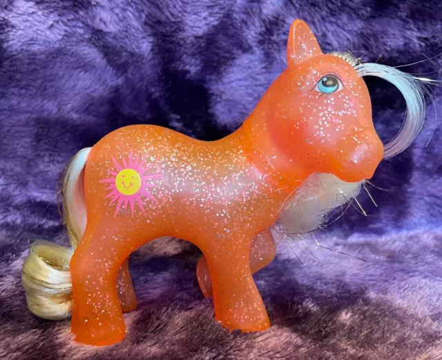 G1 Hasbro My Little Pony - Sparkle Pony - Sunspot - Vintage 1980s
