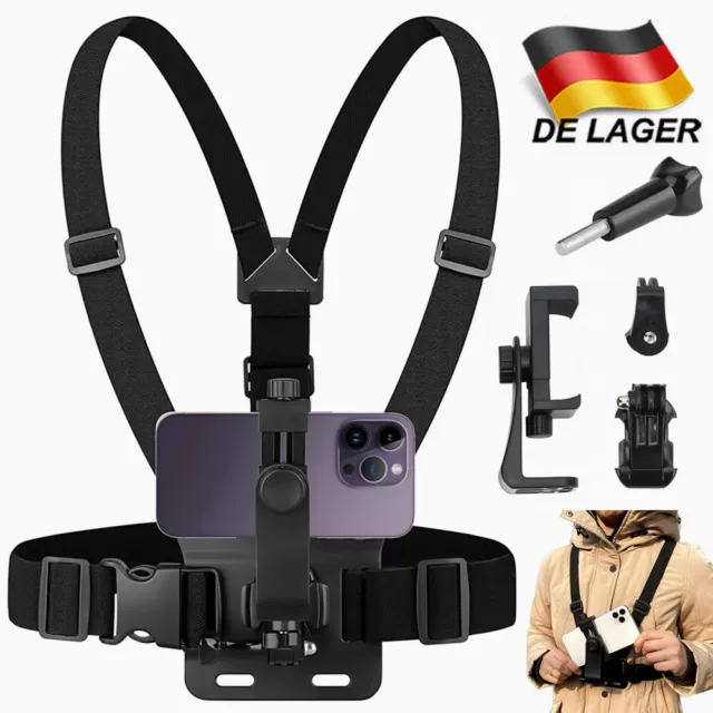 Brustgurt Halterung Mount Zubehör für Gopro Action Aktion Cam Kamera Body Strap