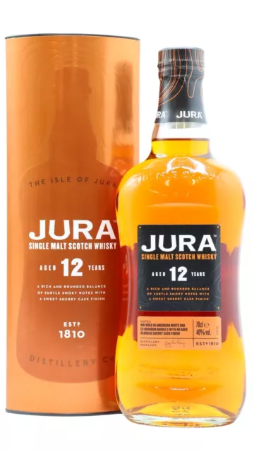 Jura - Single Malt Scotch 12 year old Whisky 70cl