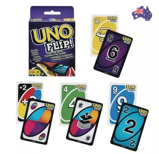 UNO FLIP! Double Sided CARD GAME Family Fun 7+ Years