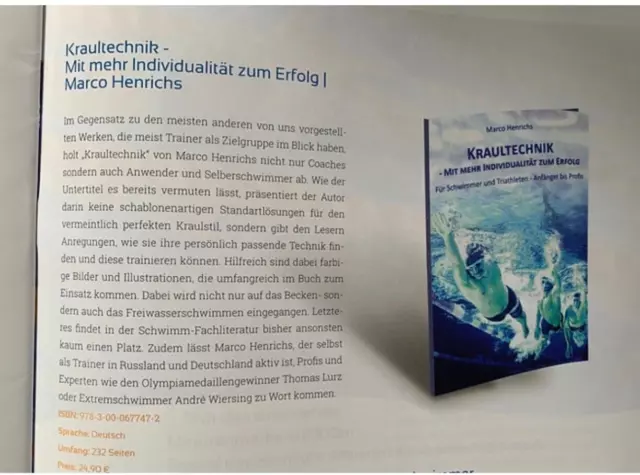 Buch "KRAULTECHNIK - MIT MEHR INDIVIDUALITÄT ZUM ERFOLG" von Marco Henrichs 3