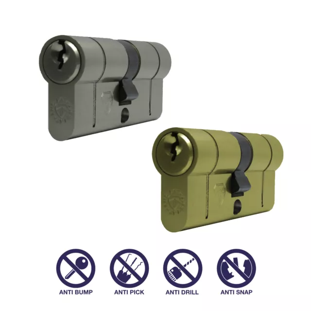 30/45 25/10/40 Anti Snap Euro Cylinder - High Security Euro Lock - Upvc DoorLock