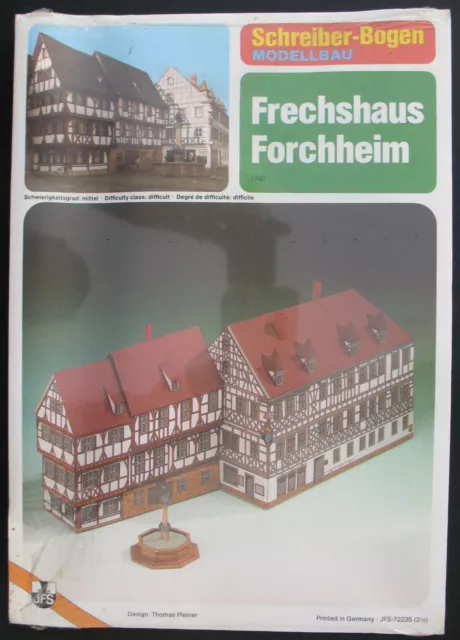 Schreiber-Bogen JFS-72235 - Frechshaus Forchheim - 1:160 - Papier Modellbausatz