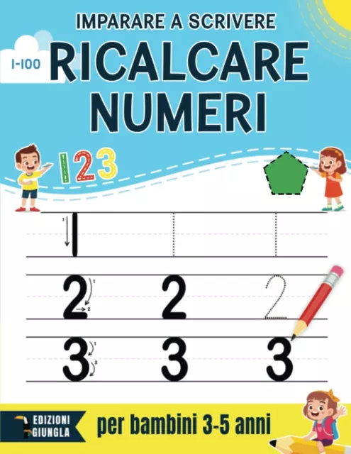 9781914329975 IMPARARE A scrivere - ricalcare numeri per bambinire  l'alfabeto EUR 5,99 - PicClick IT