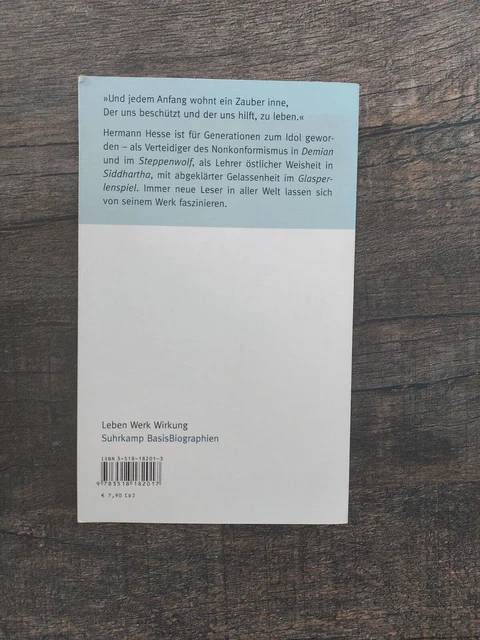 Hermann Hesse - Leben Werk Wirkung Suhrkamp BasisBiographie Biographie Limberg 3