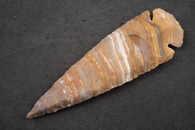 4.5" Flint Spearhead Ohio Collection Spear Point Knife Blade Arrowhead 433