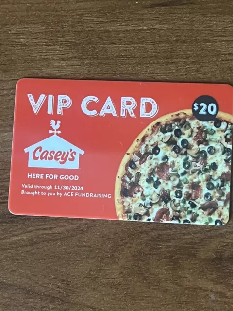 Free Casey's Pizza!!! VIP Card for 10 Free Pizzas